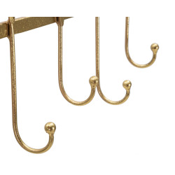 Ganchillo de pared de 5 hojas – Funcionalidad y estilo para tu pared (49,5 x 6 x 26,3 cm)