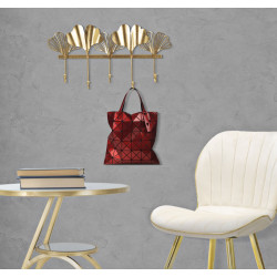 Ganchillo de pared de 5 hojas – Funcionalidad y estilo para tu pared (49,5 x 6 x 26,3 cm)