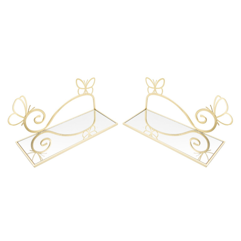 Ensemble de 2 papillons pour lit mural – Fantaisie aérienne et charme décoratif (41,5 x 18 x 21 cm)