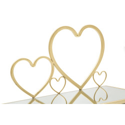 Ensemble de 2 cheminées de lit mural en forme de cœur – Romantisme et design unique (41,5 x 18 x 21 cm)