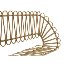 Étagère murale Panama – Grande capacité et style bohème impressionnant (162 x 28 x 43,5 cm)