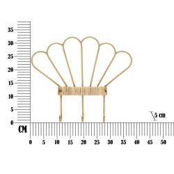 Gancio da parete Panama a 3 ganci – Organizzazione pratica e design raffinato (37,5 x 5 x 32,5 cm)