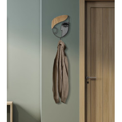 Crochê de parede PICASSY – Minimalismo e praticidade decorativa (16 x 6 x 33 cm)