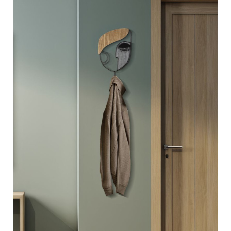 Uncinetto da parete PICASSY – Minimalismo e praticità decorativa (16 x 6 x 33 cm)