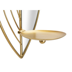 Set da 2 portacandele a forma di foglia – Luminosità ed eleganza romantica (18 x 13 x 41 cm / 15 x 13 x 35 cm)