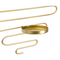 Ensemble de 2 supports muraux pour bougies ALID – Fonctionnalité et charme décoratif (33 x 10 x 34 cm)