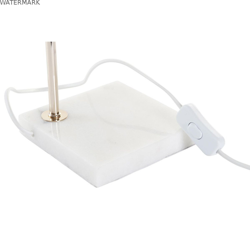 Lampe de bureau DKD Home Decor Doré Blanc (15 x 15 x 33 cm)