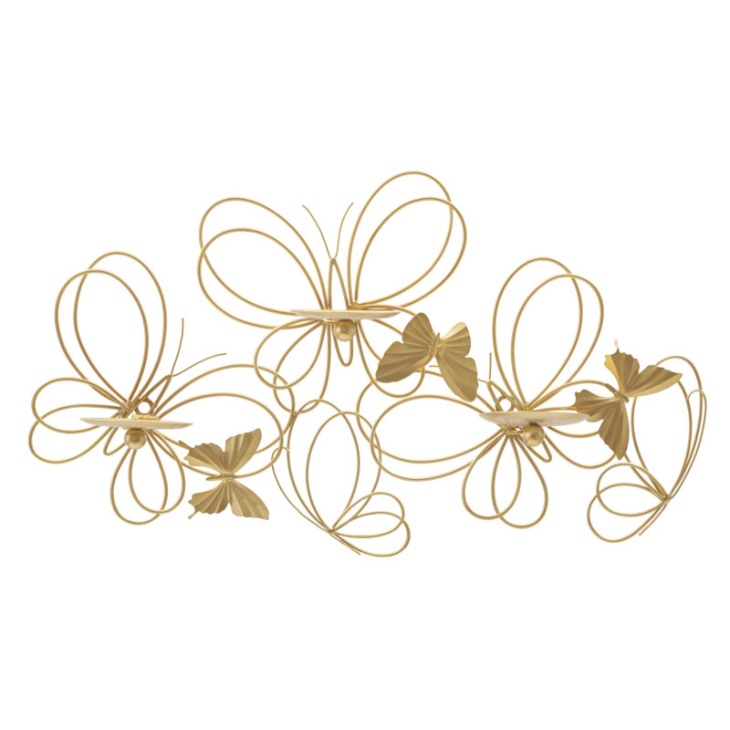 Portavelas de pared PAPILS – Diseño refinado y modernidad (61 x 12 x 34 cm)