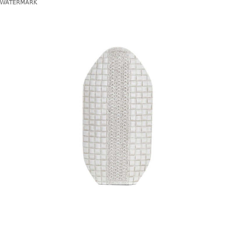 Vase DKD Home Decor 18 x 8 x 36 cm Blanc Résine Moderne