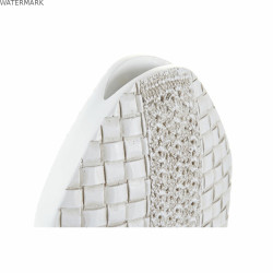Vase DKD Home Decor 18 x 8 x 36 cm Blanc Résine Moderne