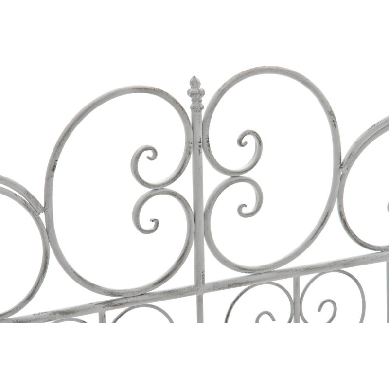 Banc de jardin Minna blanc antique