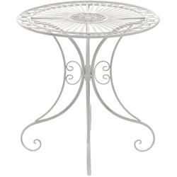 Mesa de Jardín Hari Blanco antiguo