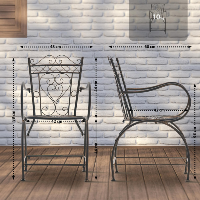 Chaise Sheela bronze