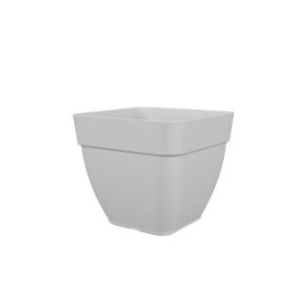 Pot a fleurs et plantes carré CAPRI CAMPANA - Plastique - 37x37 cm - Blanc - ARTEVASI