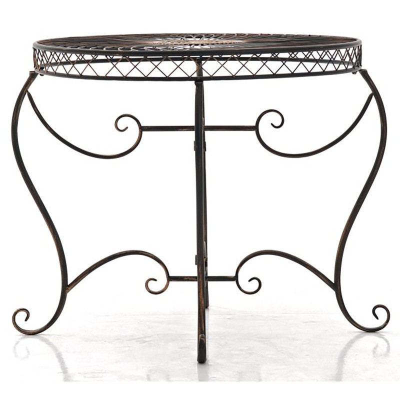 Tavolino Giardino in Ferro Sheela bronzo