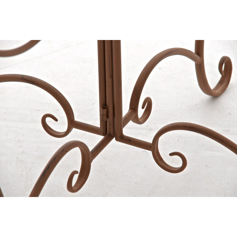 Table Sheela brun antique