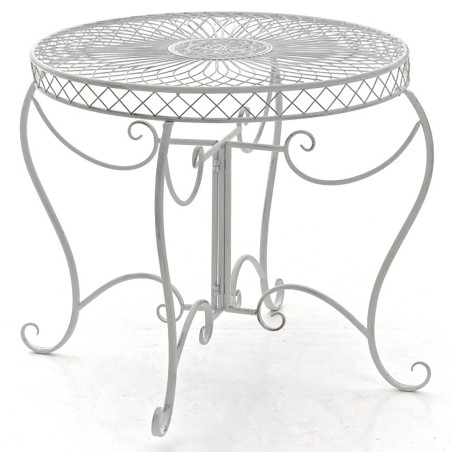 Mesa de exterior Sheela Blanco antiguo