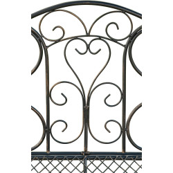 Banc de jardin Tara, bronze