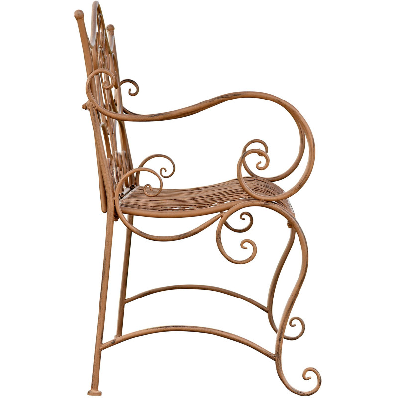 Banc de jardin Tara brun antique