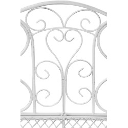 Banc de jardin Tara blanc antique