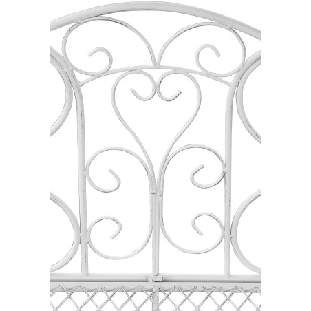 Banc de jardin Tara blanc antique