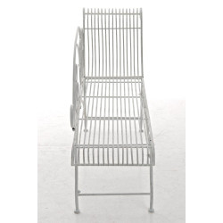 Banc de jardin Karma blanc antique