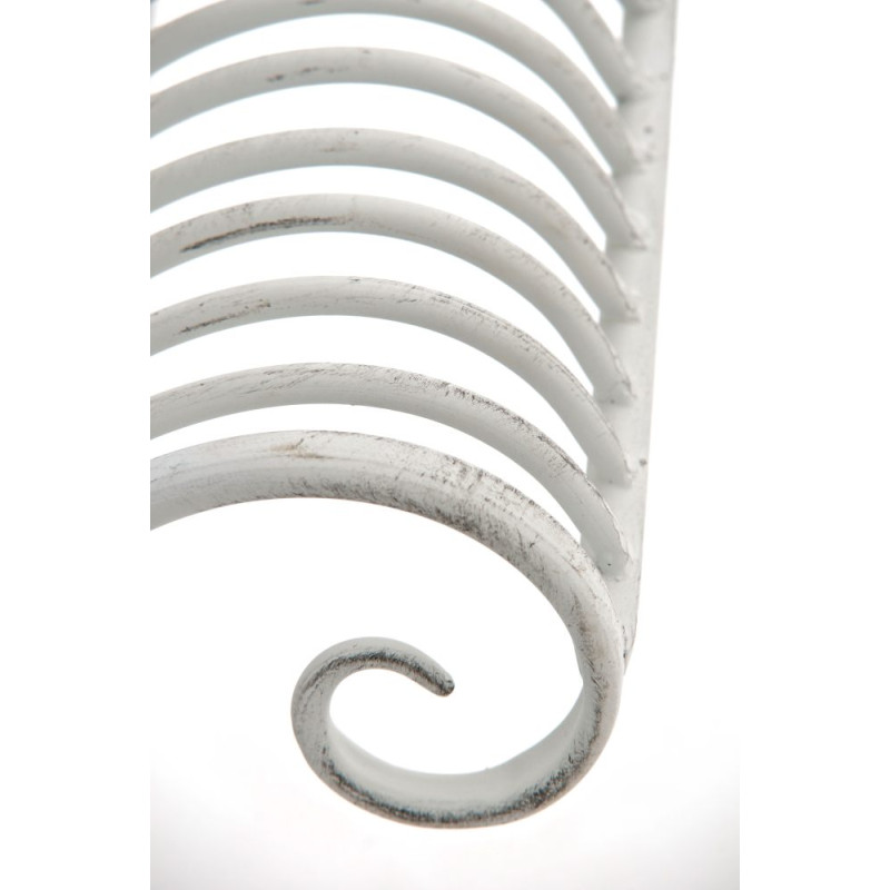 Banc de jardin Karma blanc antique