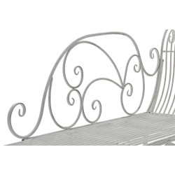 Banc de jardin Karma blanc antique