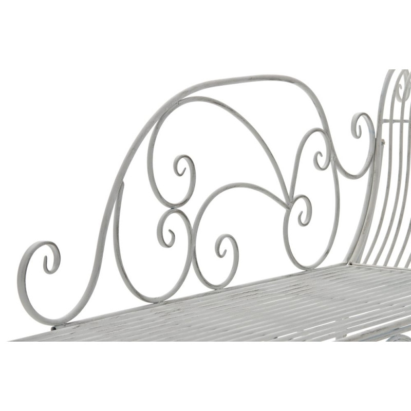 Banc de jardin Karma blanc antique