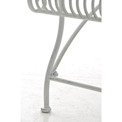 Banc de jardin Karma blanc antique