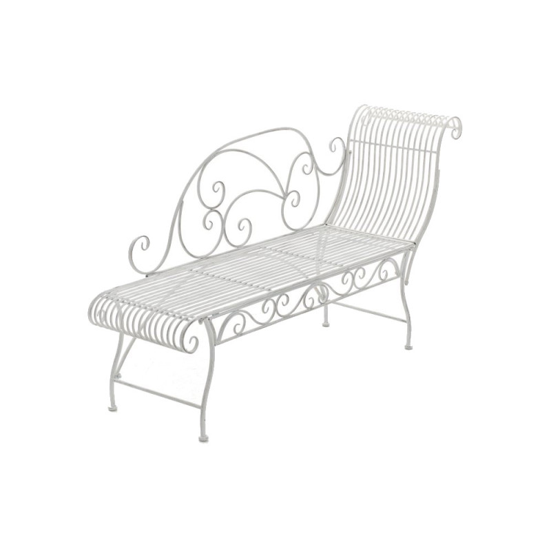 Banc de jardin Karma blanc antique