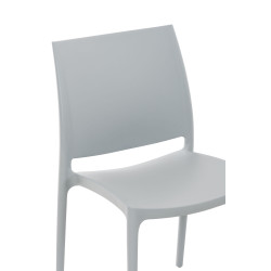 Chaise Maya gris clair