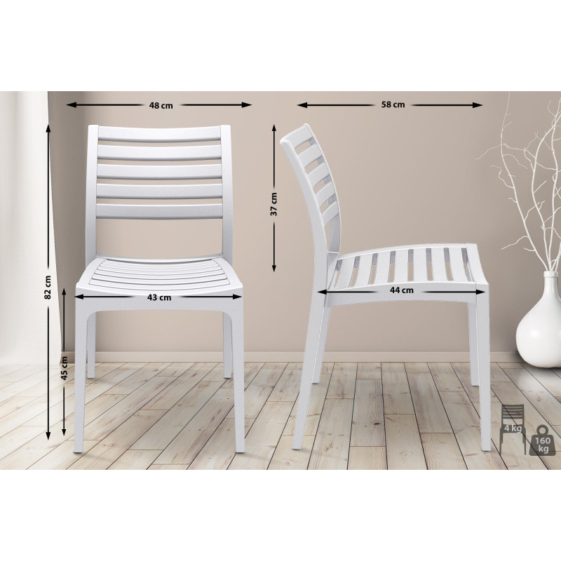 Chaise Ares blanc