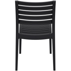 Silla de Jardín Apilable ARES Negro