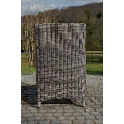 Chaise Fontana / Saint Marlo blanc crème 5 mm gris-mélange