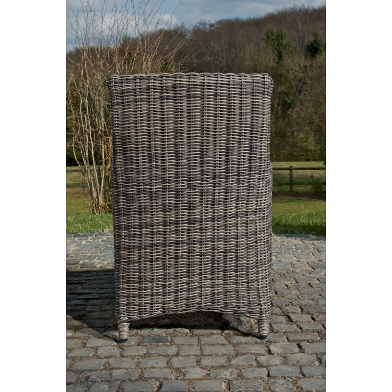 Chaise Fontana / Saint Marlo Crème blanc 5 mm gris chiné