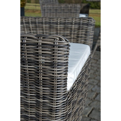 Chaise Fontana / Saint Marlo Crème blanc 5 mm gris chiné