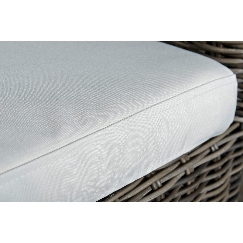 Chaise Fontana / Saint Marlo blanc crème 5 mm gris-mélange