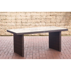 Table Avignon 180 cm brun tacheté