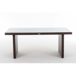 Table Avignon 180 cm brun tacheté