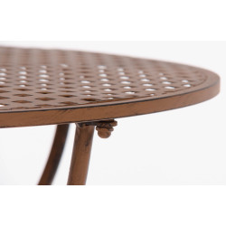 Table Amanda, marron antique