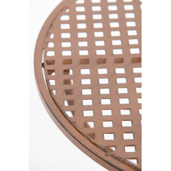 Mesa jardin Amanda Ø 70 cm Marrón antiguo