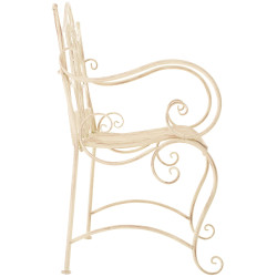 Banc de jardin Tara, cr?me antique