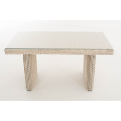 Table Fisolo/Minari/Bermeo 5mm blanc nacré