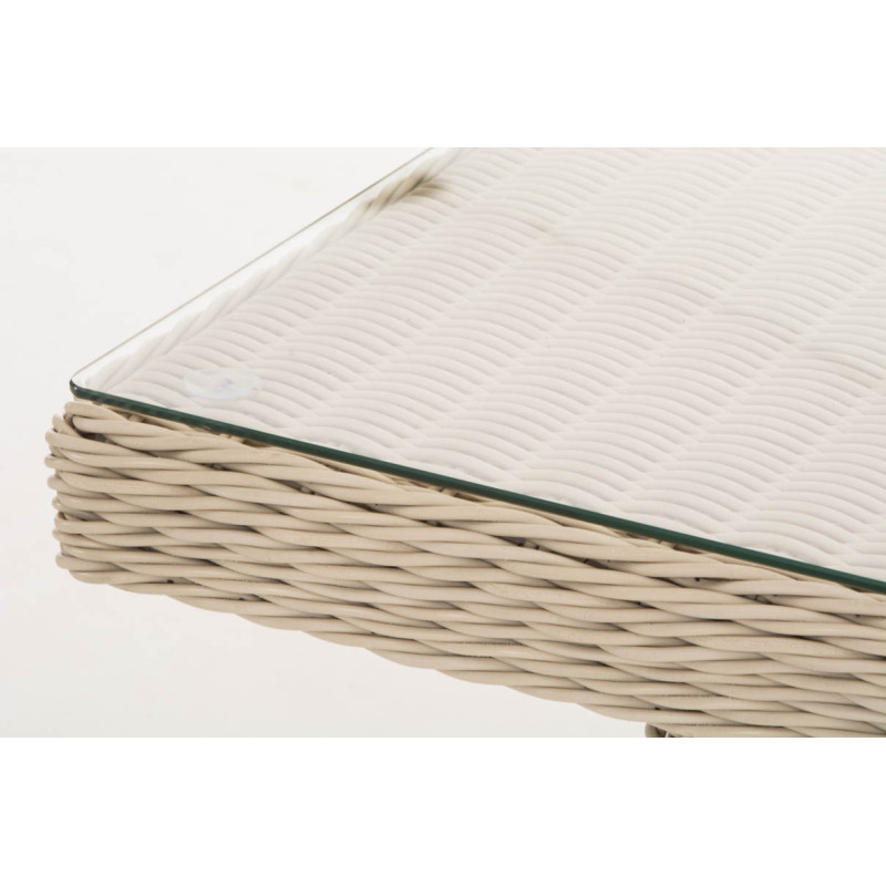 Table Fisolo/Minari/Bermeo 5mm blanc nacré