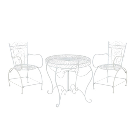 Groupe de Chaises Sheela blanc