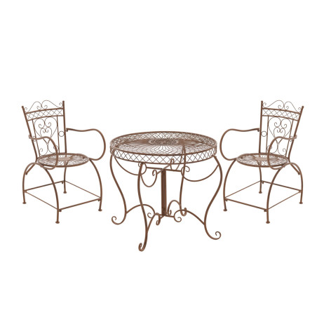 Groupe de Chaises Sheela brun antique
