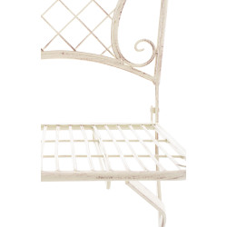 Silla de Jardín Plegable Adelar Crema antiguo