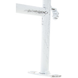 Clôture de jardin charcuterie blanc antique