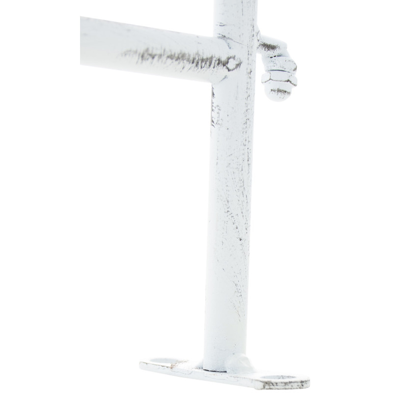 Clôture de jardin charcuterie blanc antique